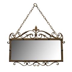 Wrought Iron Mirror Form the Estate of Jose Thenee