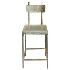 Set of Four French Industrial Stools