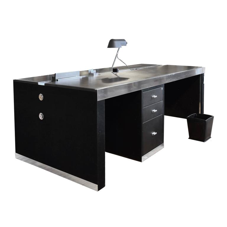 Italian MidCentury Executive Desk For Sale at 1stDibs