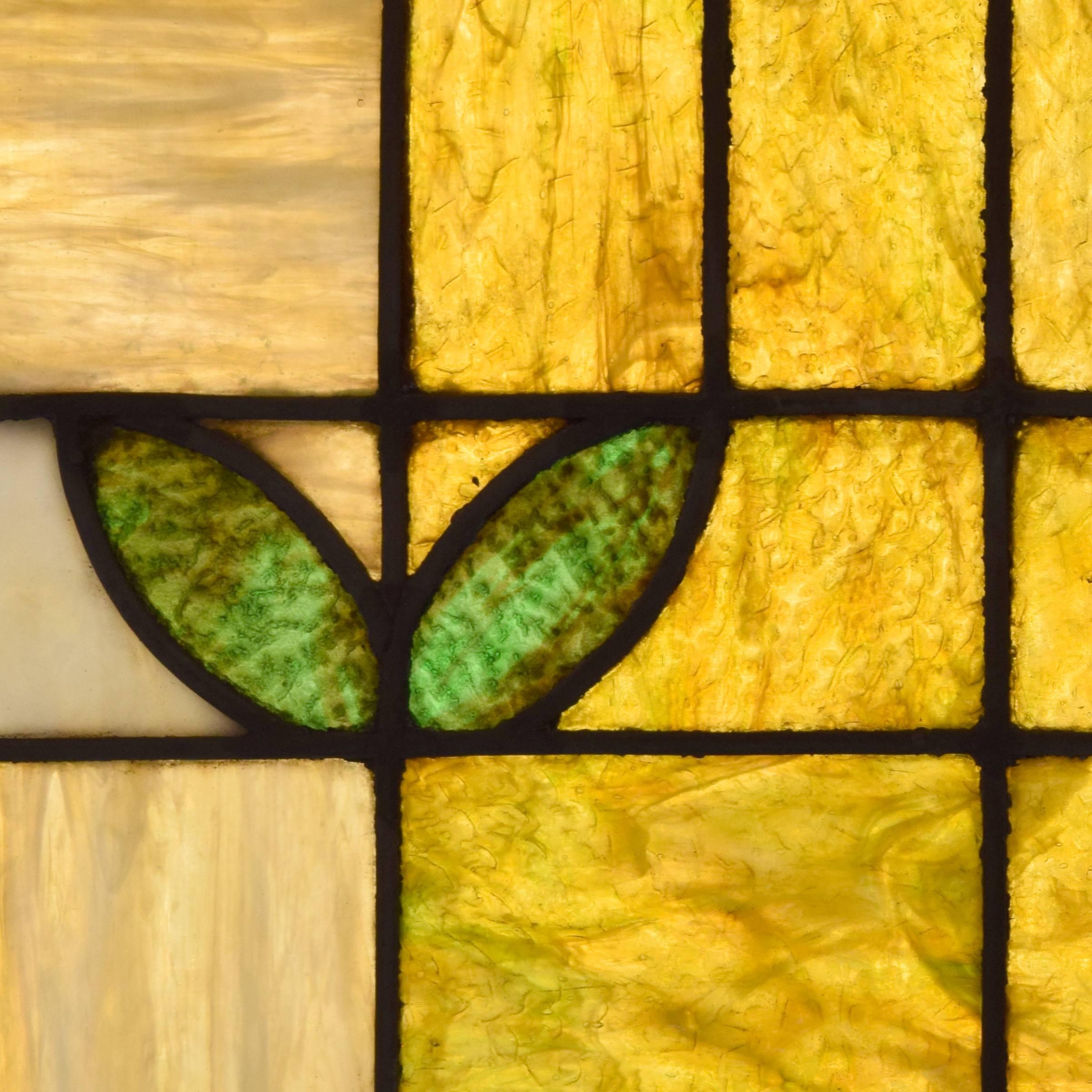 American Two-Panel Stained Glass Window 2