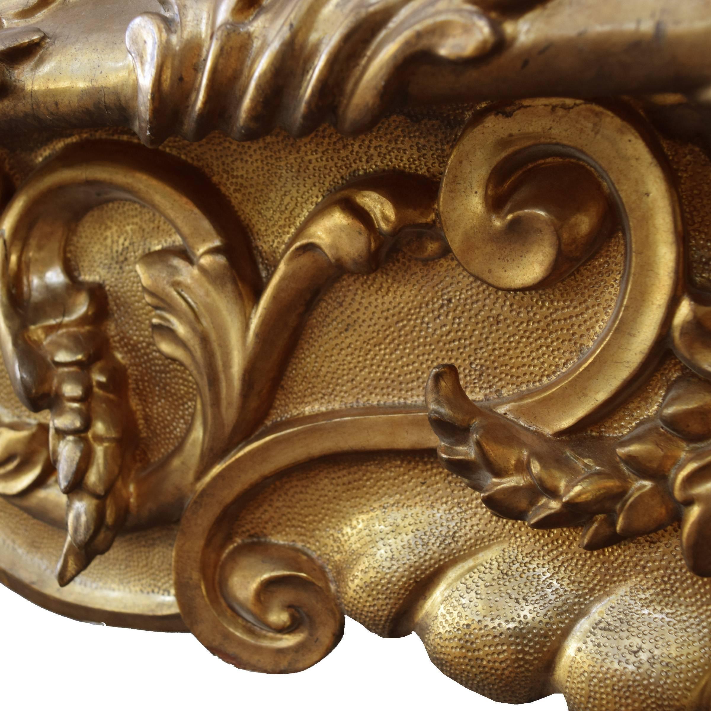 American Monumental Carved Wood Frame