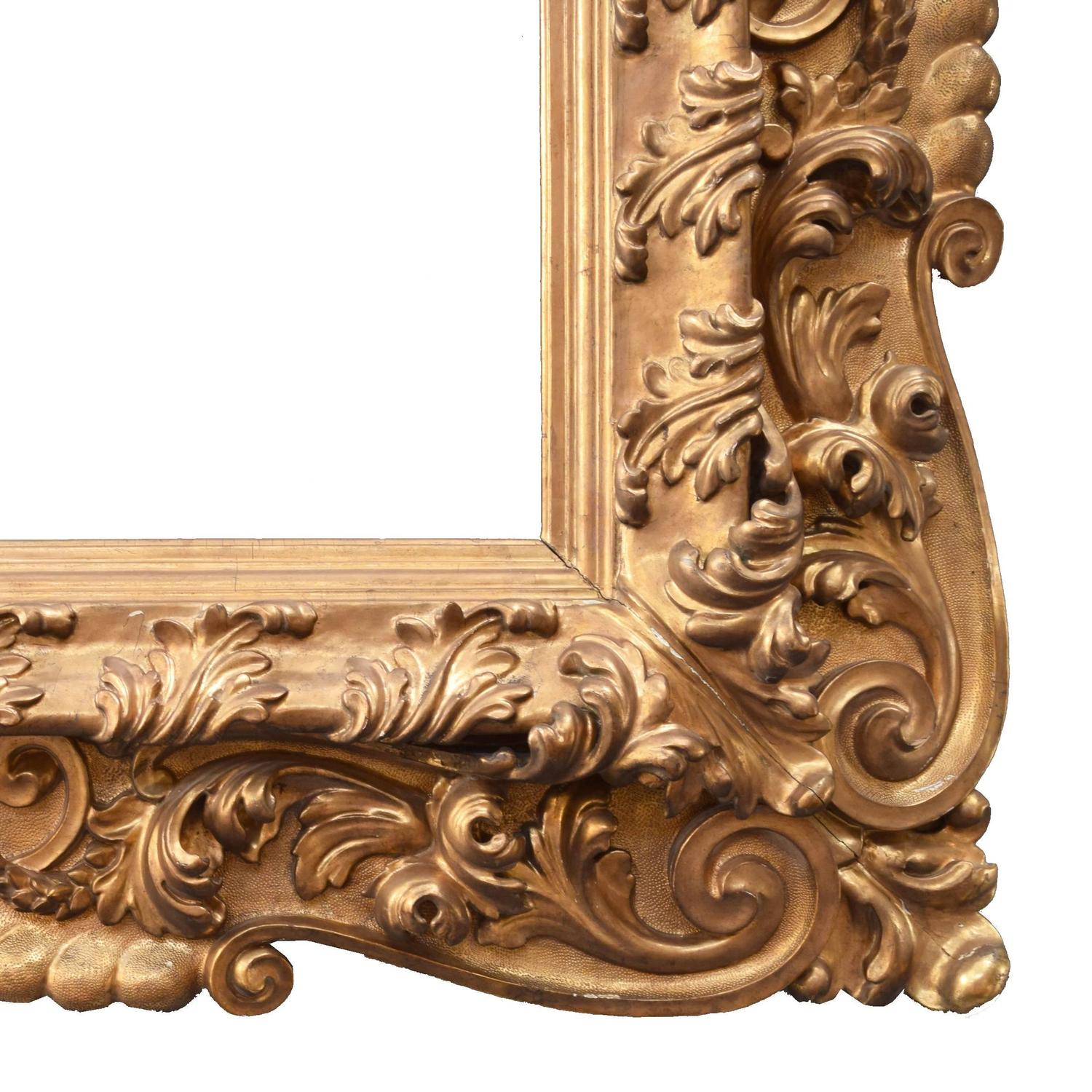 Monumental Carved Wood Frame For Sale at 1stdibs