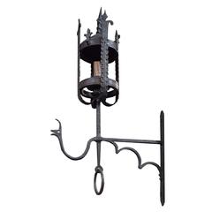 Argentine Wrought Iron Sconce from the Estate of Jose Thenee