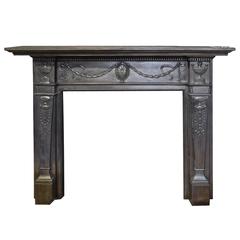 English Cast Iron Half Mantel