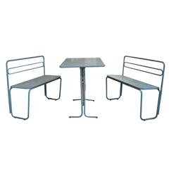 Italian Iron Cafe Table and Benches