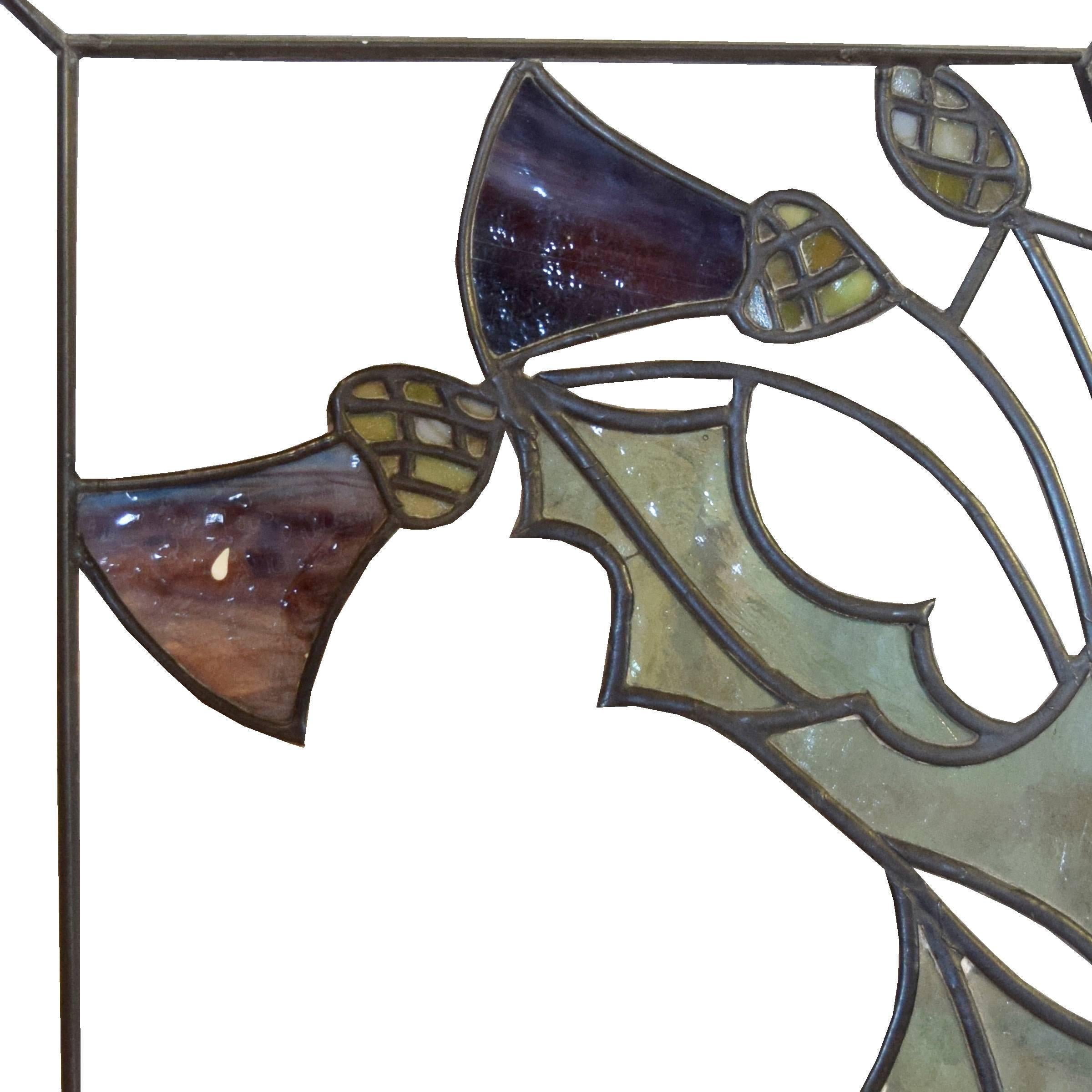 Leaded Glass Window by George Maher In Good Condition In Chicago, IL