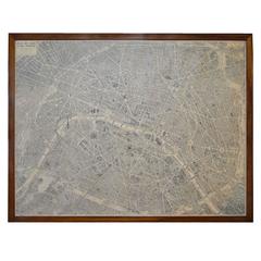 Framed Map of Paris