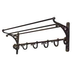 French Fer Forge Coat and Hat Rack
