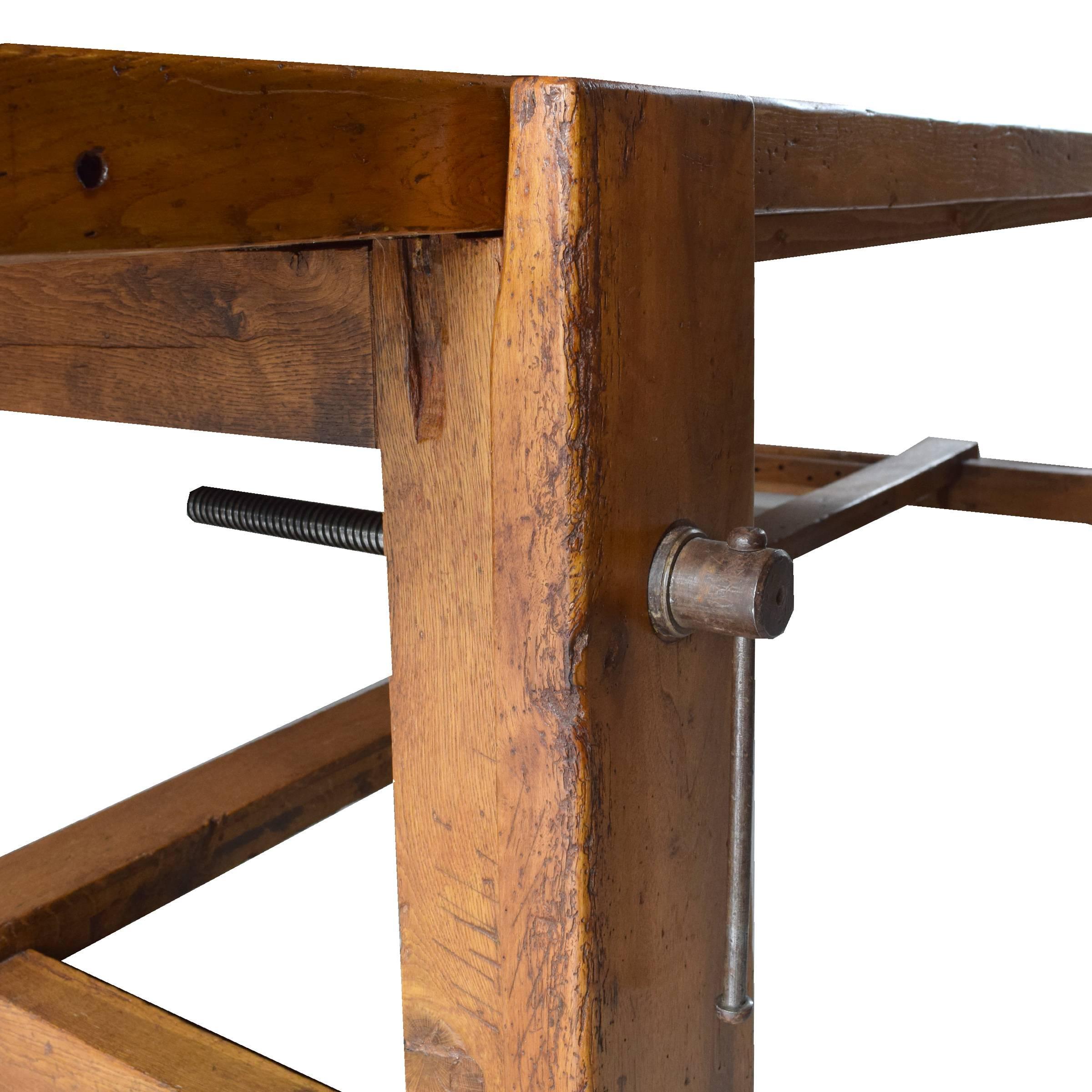 20th Century Italian Woodworkers Table