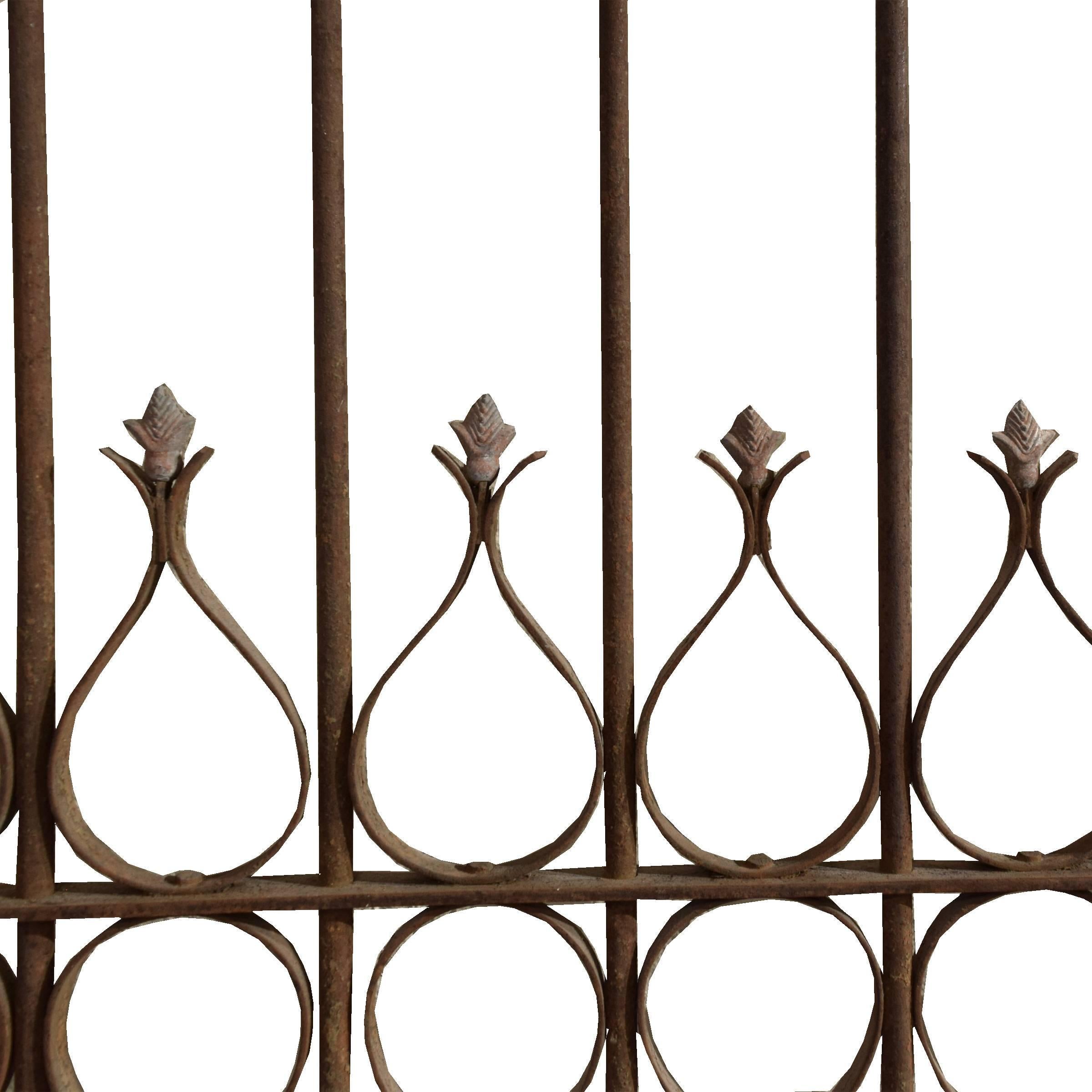 A fantastic and highly detailed two-door wrought iron gate from Argentina, early 20th century.