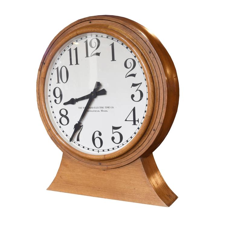 American DoubleSided Wall Clock at 1stDibs