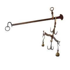 Antique Italian Iron and Brass Scale