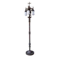 Pair of Wrought Iron Torchieres