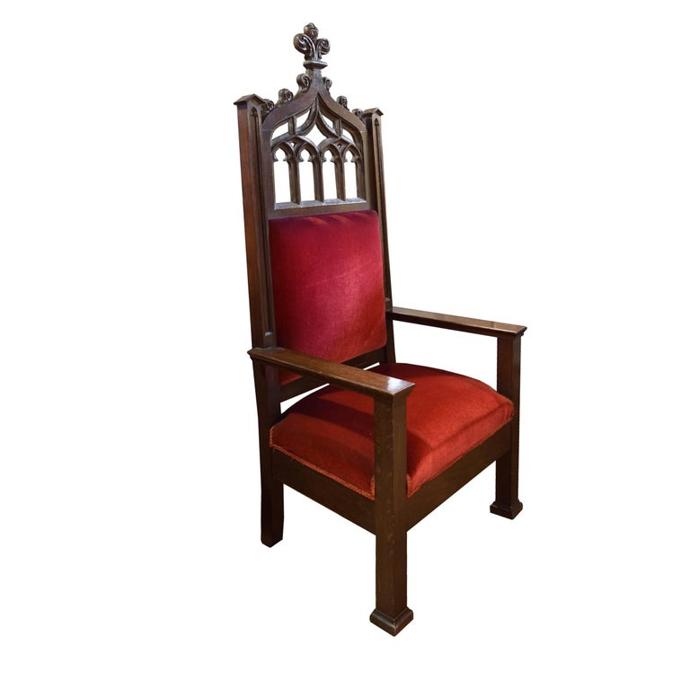 Pair of American Throne Chairs at 1stDibs