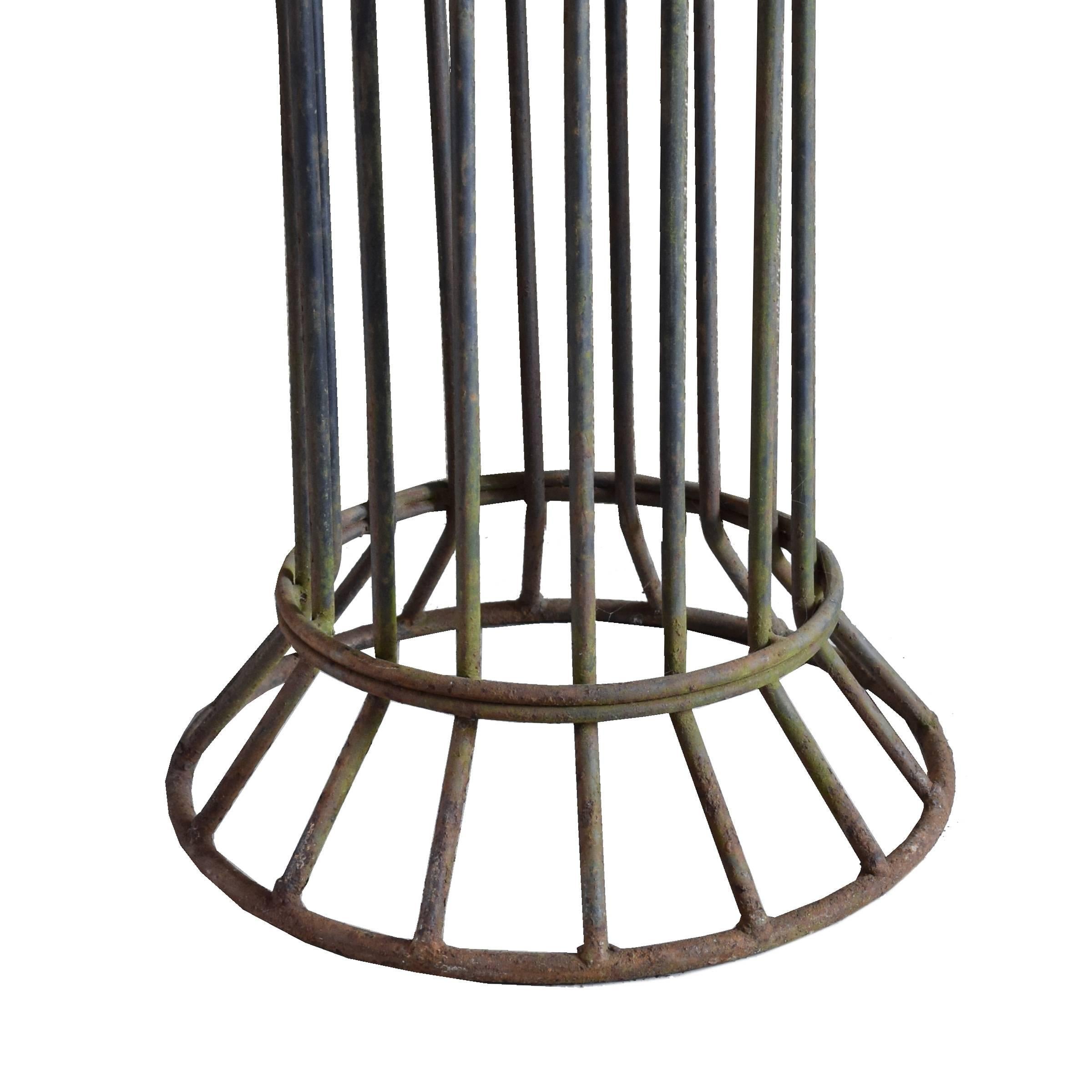 Pair of French Wrought Iron Columns 1