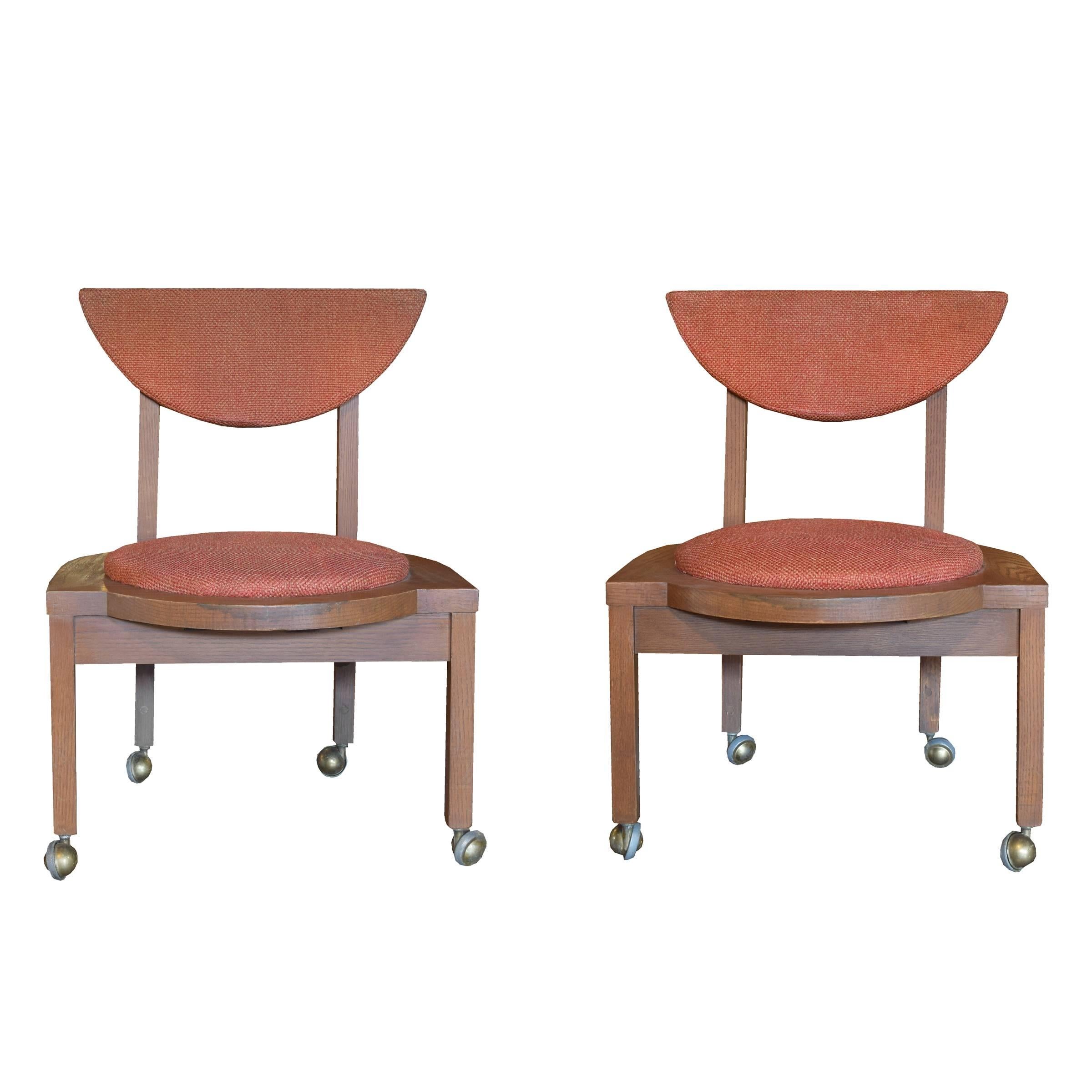 Pair of Frank Lloyd Wright Designed Side Chairs, 1953