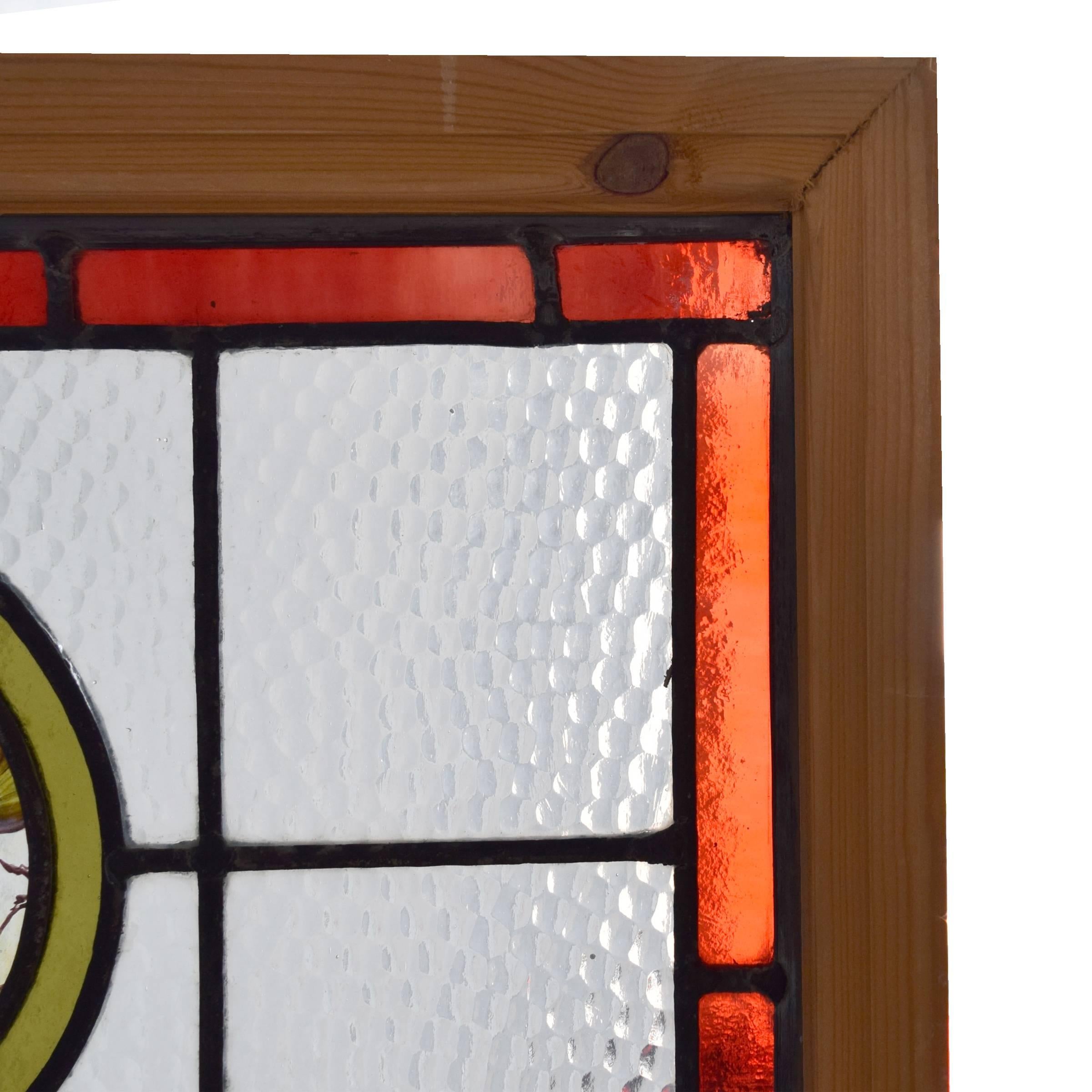 19th Century English Art Glass Window