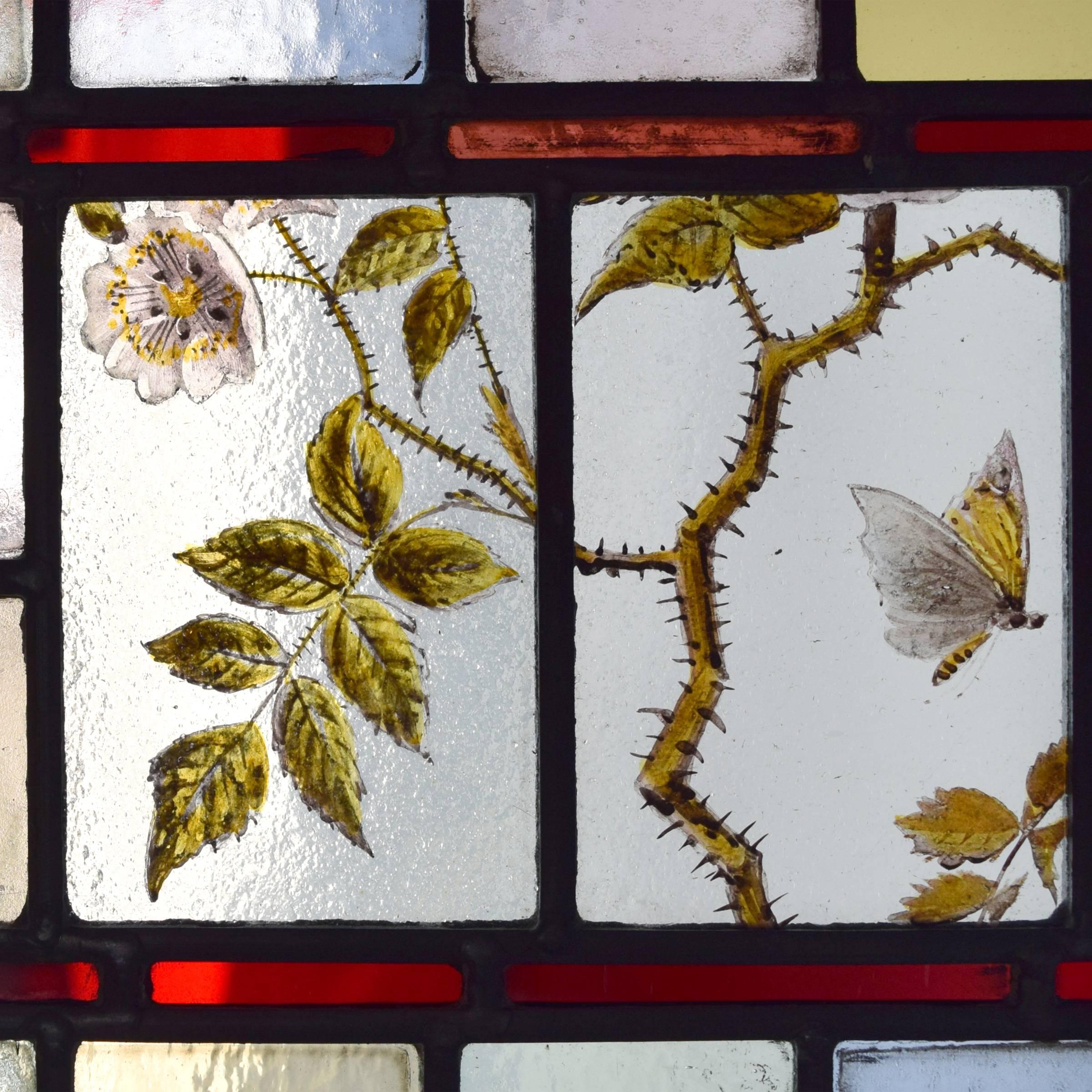 20th Century English Art Glass Window