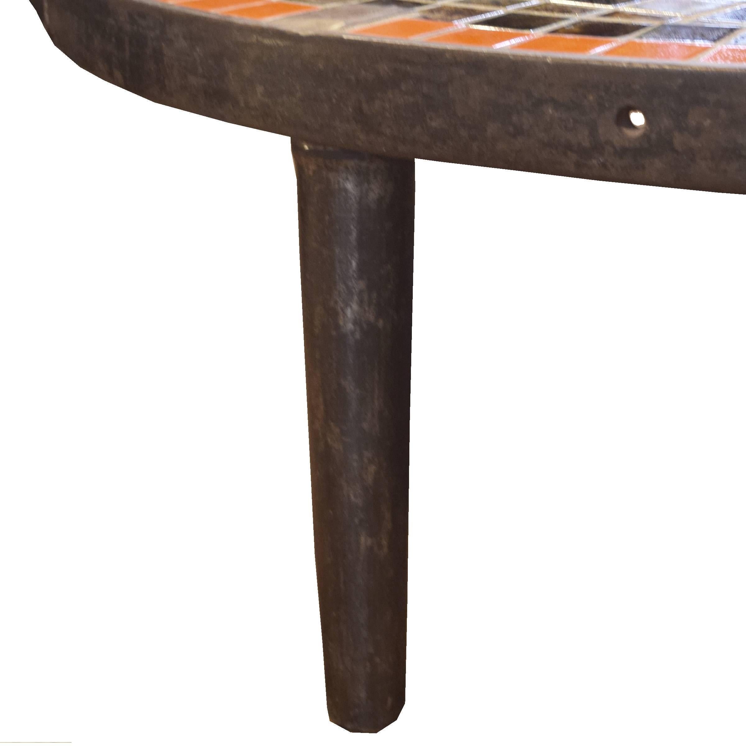 French Midcentury Tile Coffee Table 1