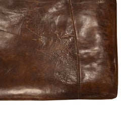 Wood and Leather Vaulting Bench