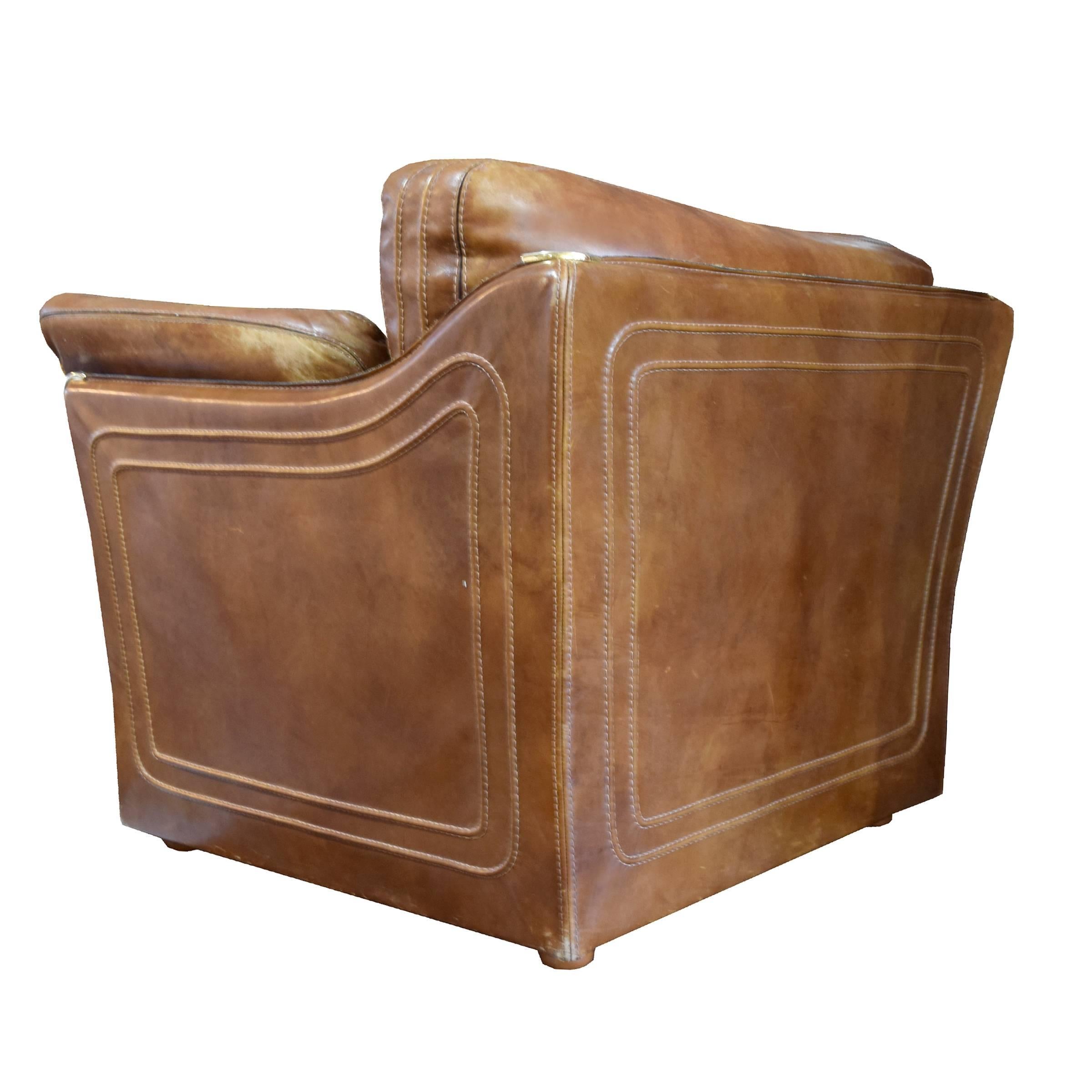 Italian Arcon Leather Suite