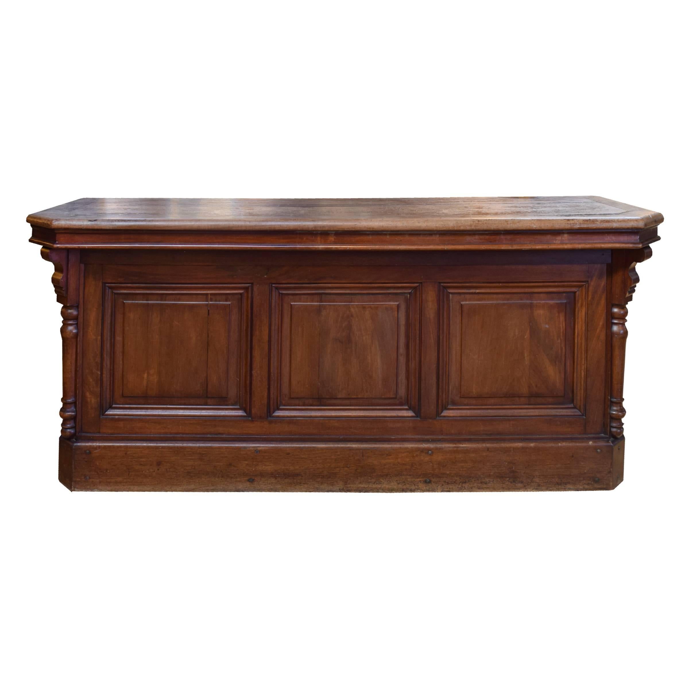 French Walnut Store Counter