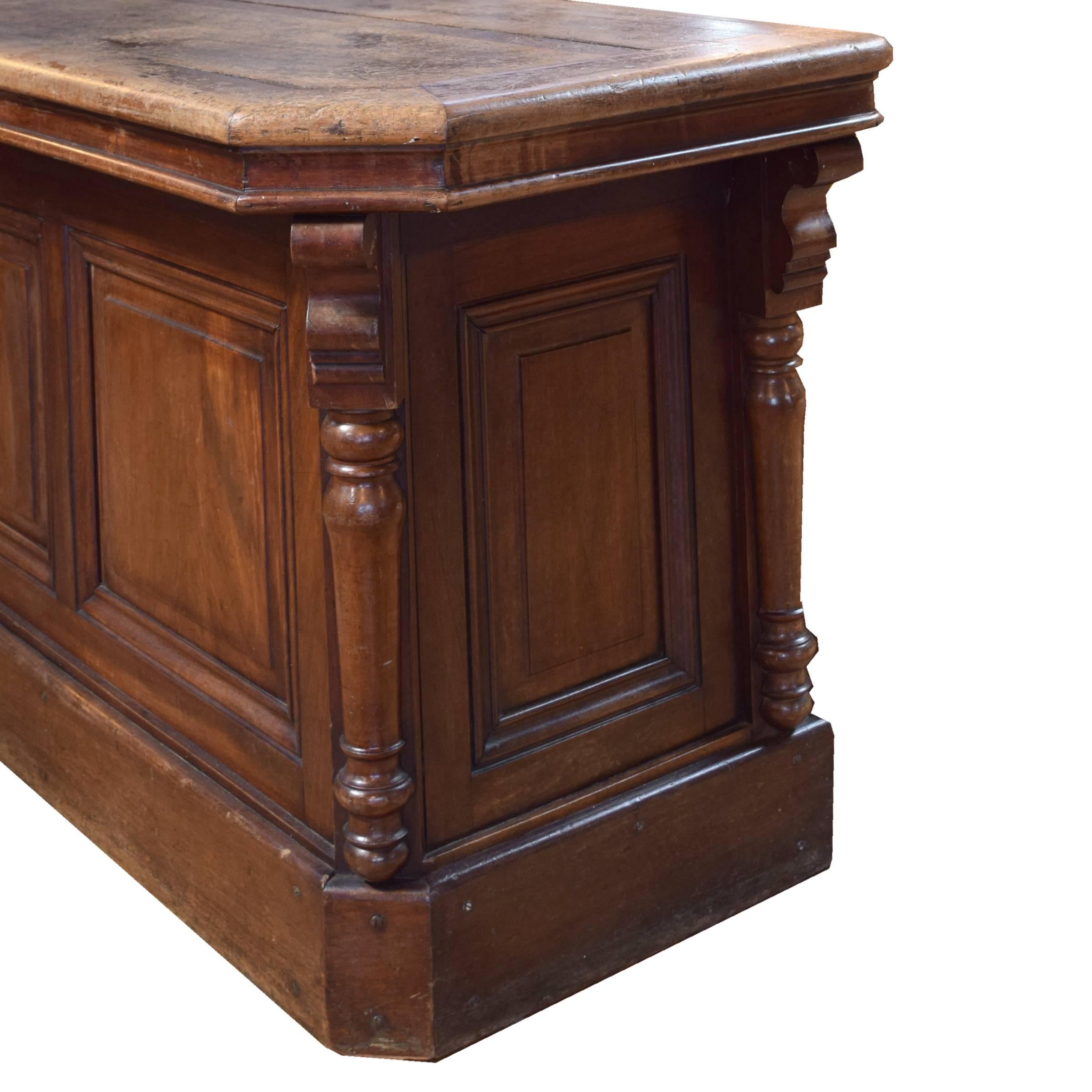 French Walnut Store Counter 1