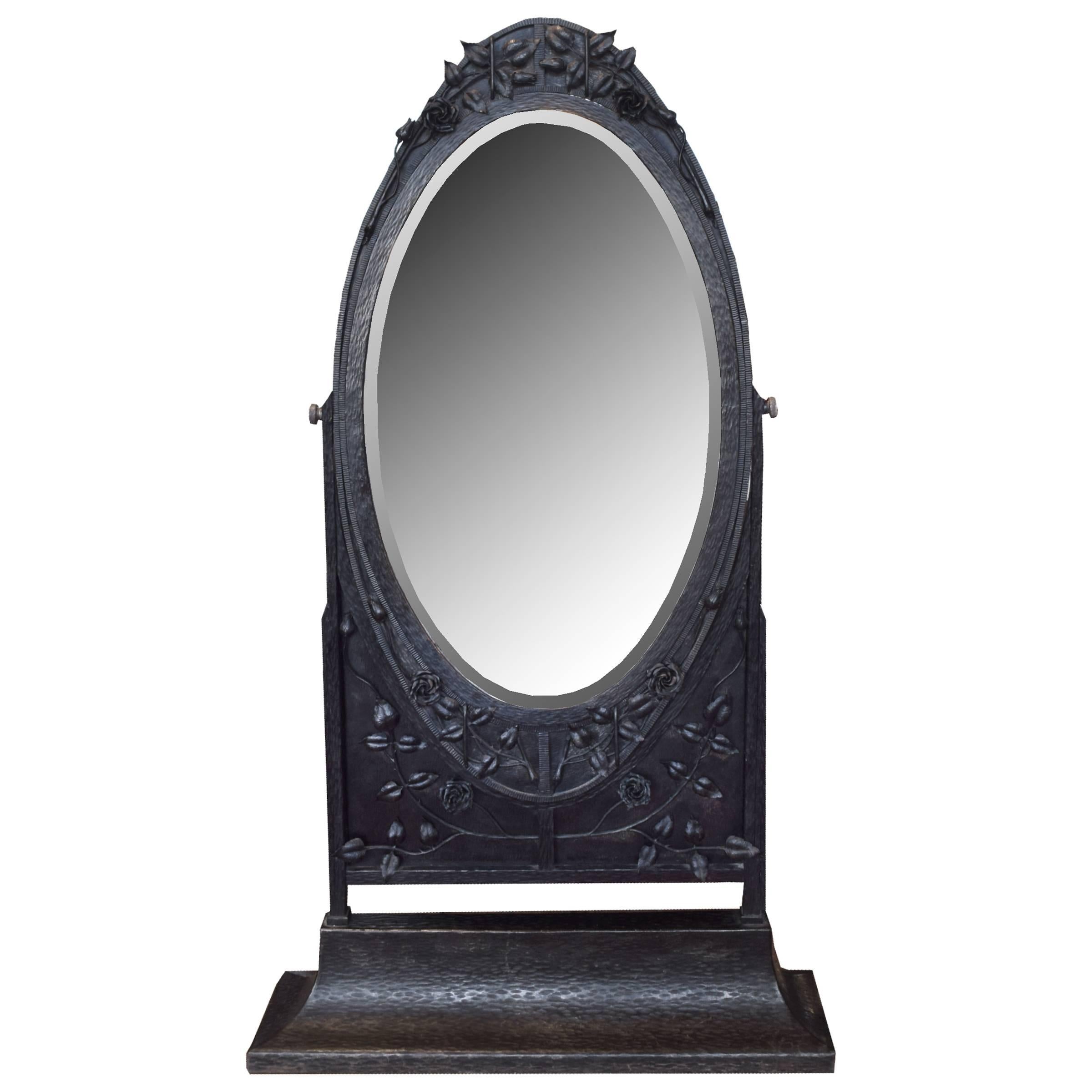 French Fer Forge Dressing Mirror