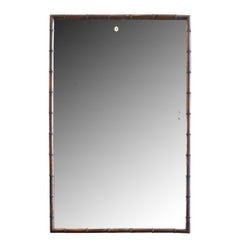 French Faux Bamboo Frame with Mirror