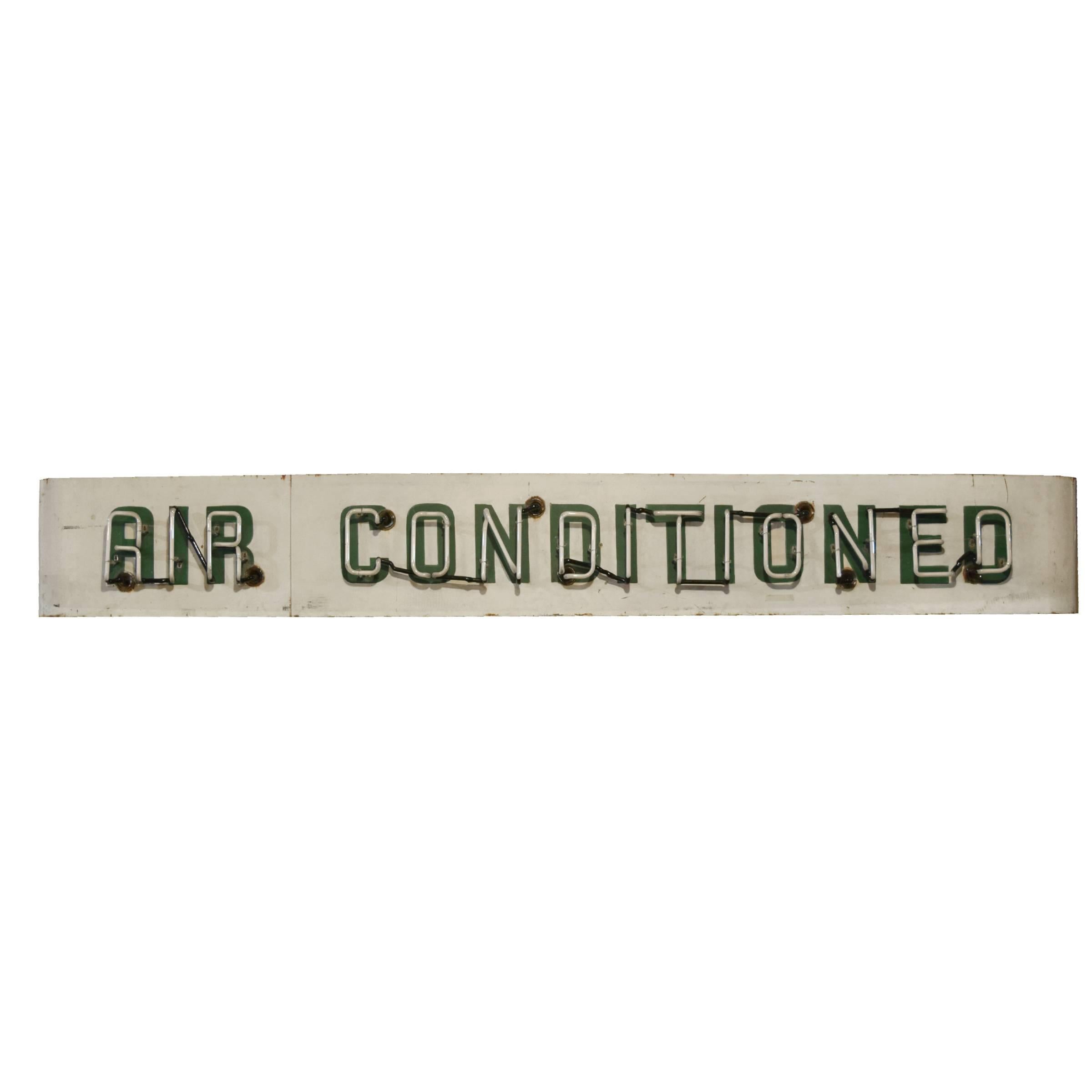 Neon 'Air Conditioned' Sign