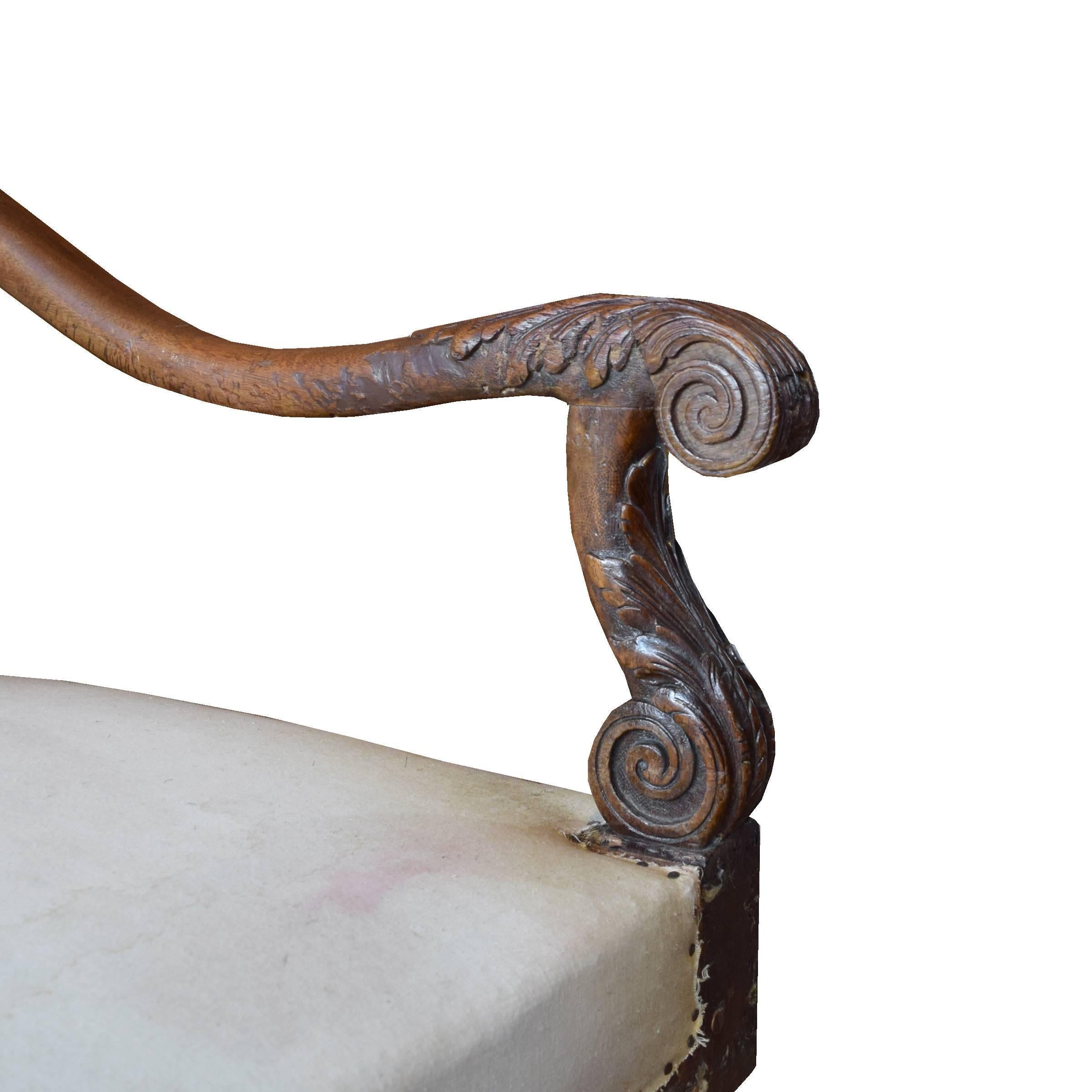 Muslin 18th Century French Settee