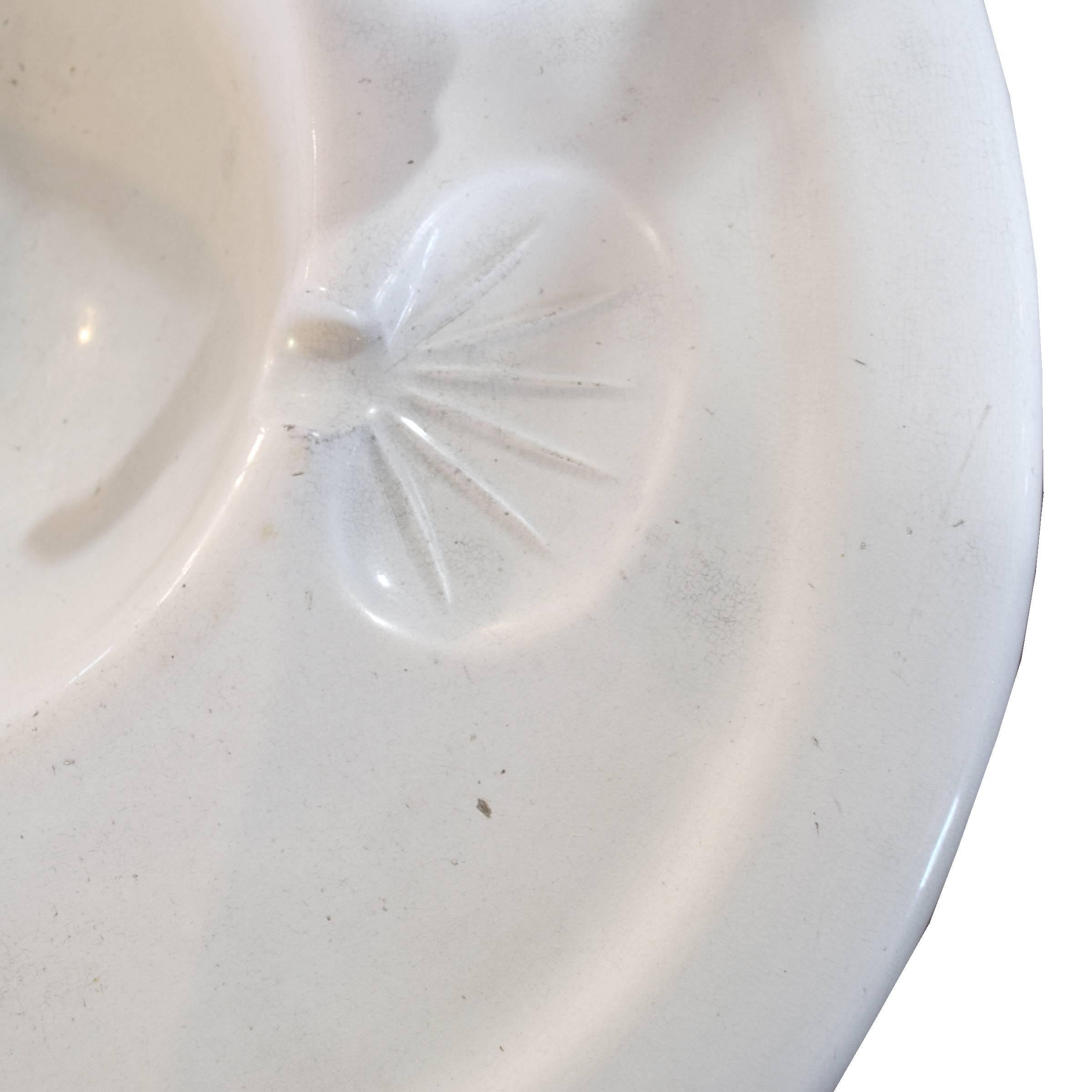 20th Century French Porcelain Pedestal Sink