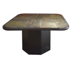 Marcus Kingma Late 20th Century Stone Top Coffee Table