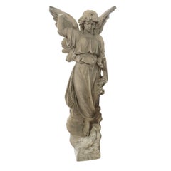 Italian Carved Marble Angel