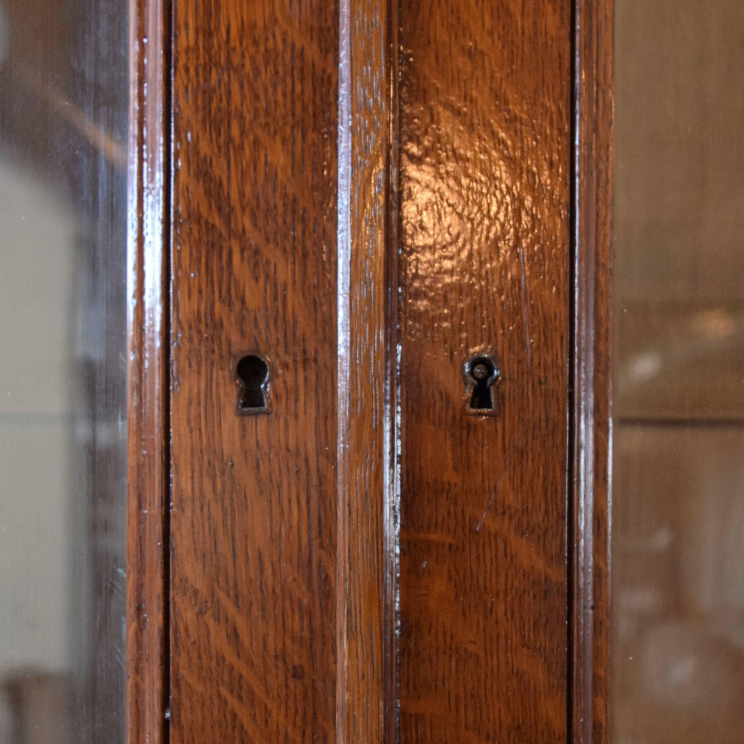 French Oak 12 Display Cabinet 1