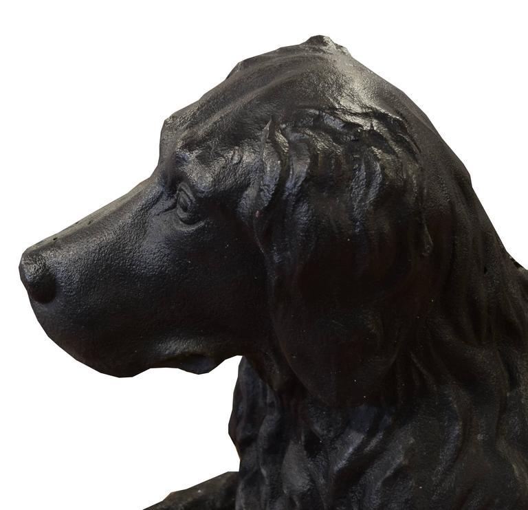 Pair of J. W. Fiske and Co. Newfoundland Statues at 1stDibs