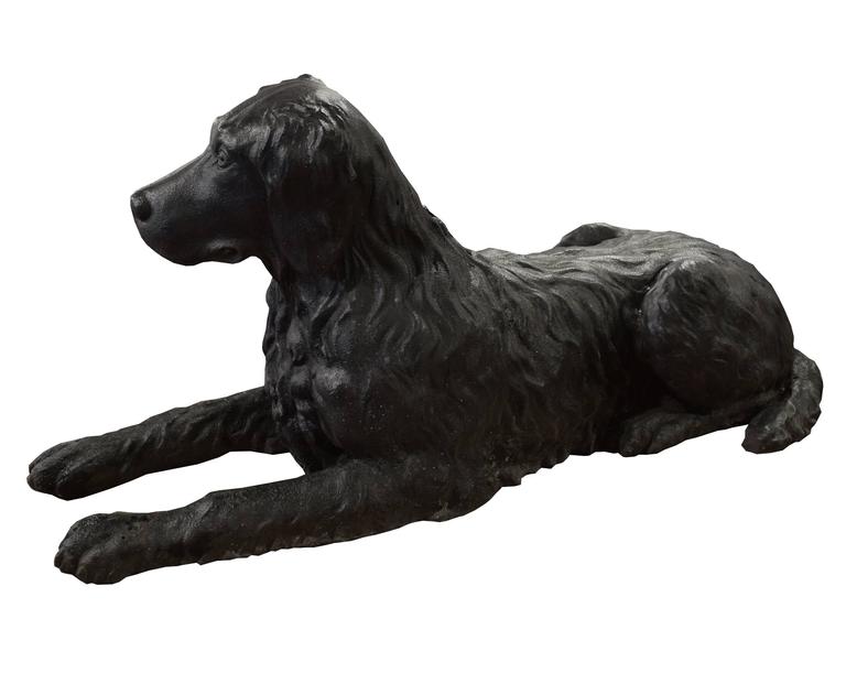 Pair of J. W. Fiske and Co. Newfoundland Statues at 1stDibs