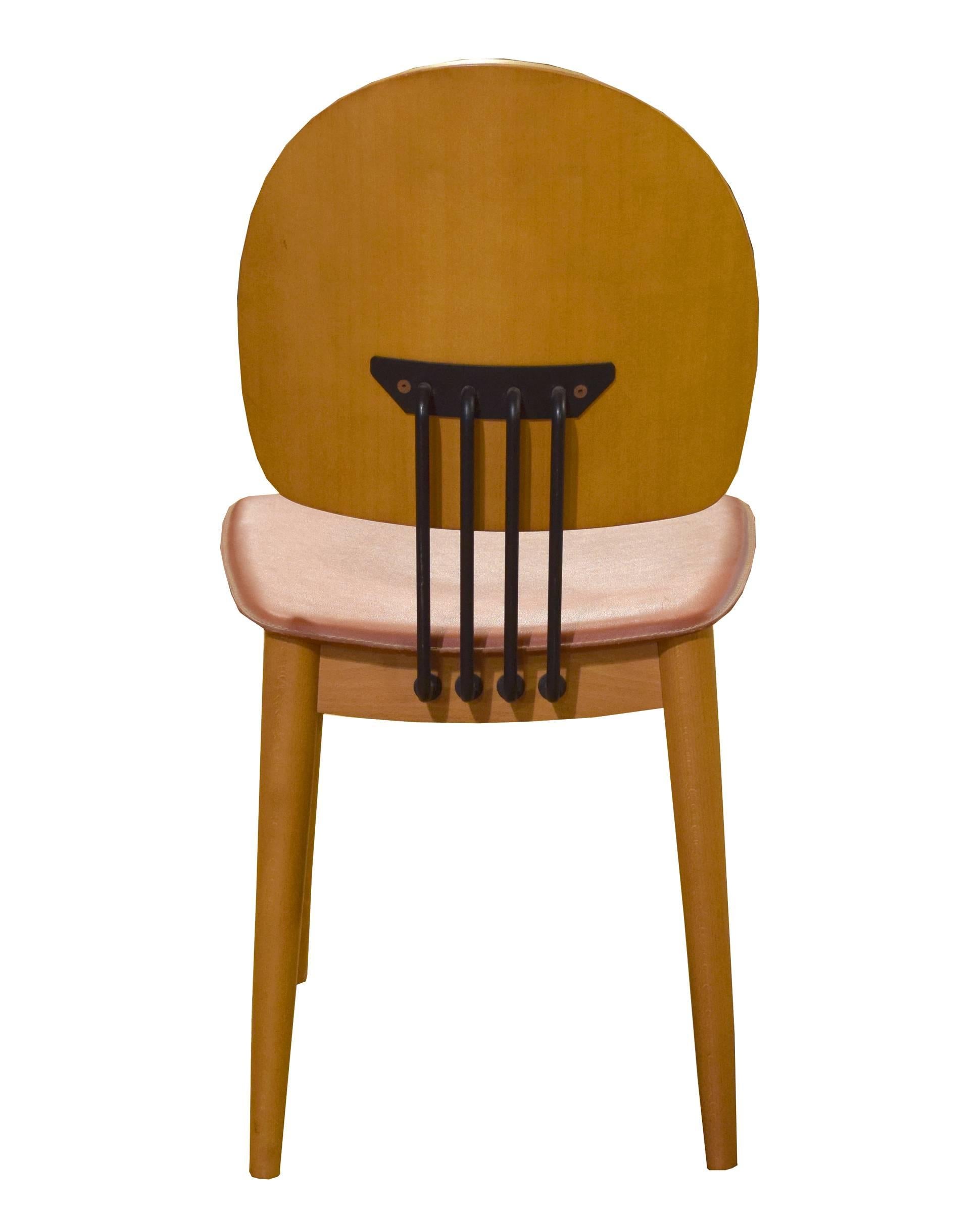 20th Century Set of Six Modern Italian Chairs