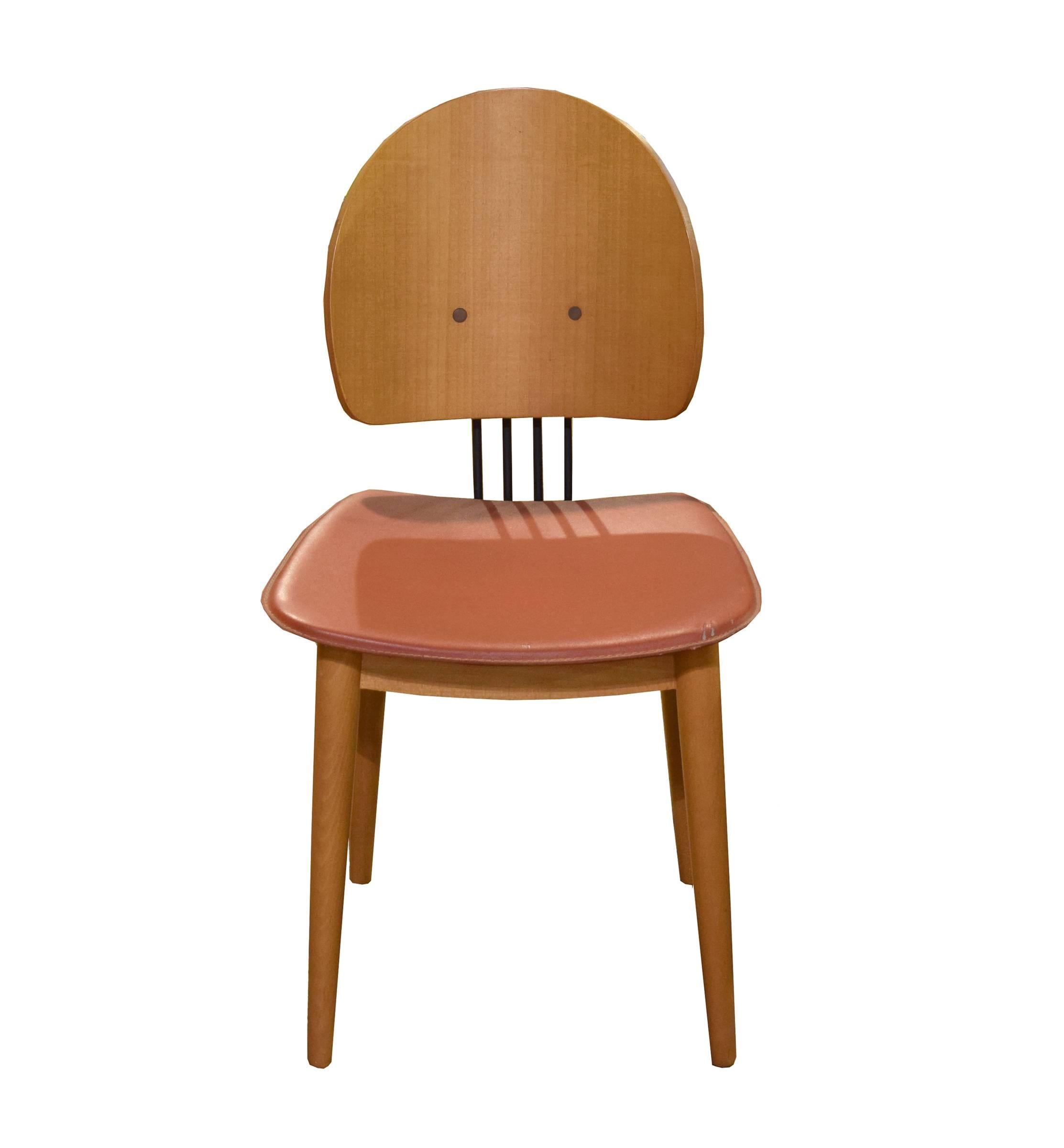 Mid-Century Modern Set of Six Modern Italian Chairs