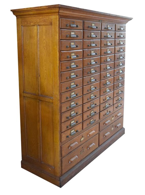American Oak Multi Drawer Card Catalog At 1stdibs American Oak Multi Drawer Card Catalog In Excellent Condition For Chicago Il