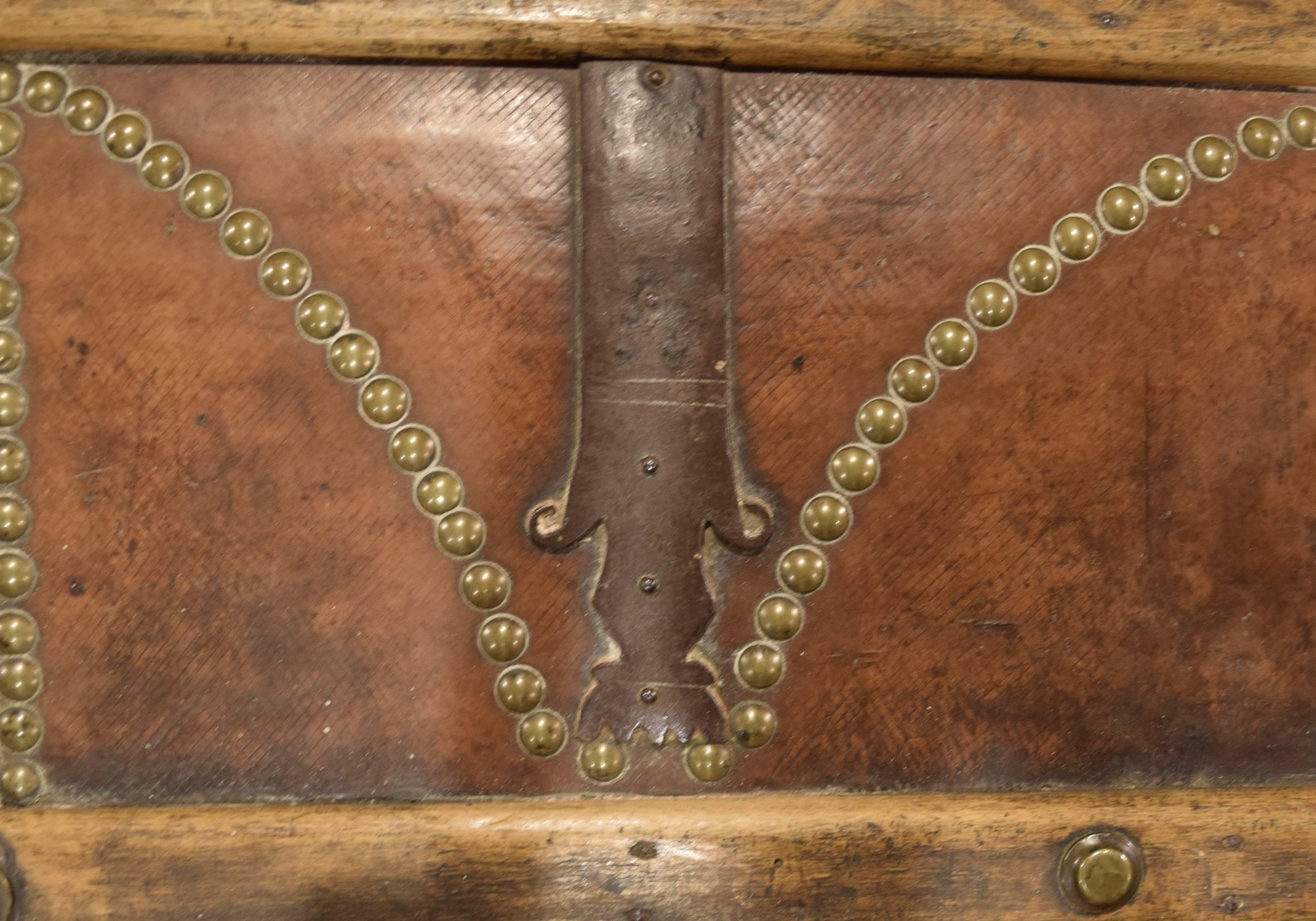 Italian Leather and Wood Trunk 2
