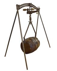 Early 20th Century French Wine Barrel Scale