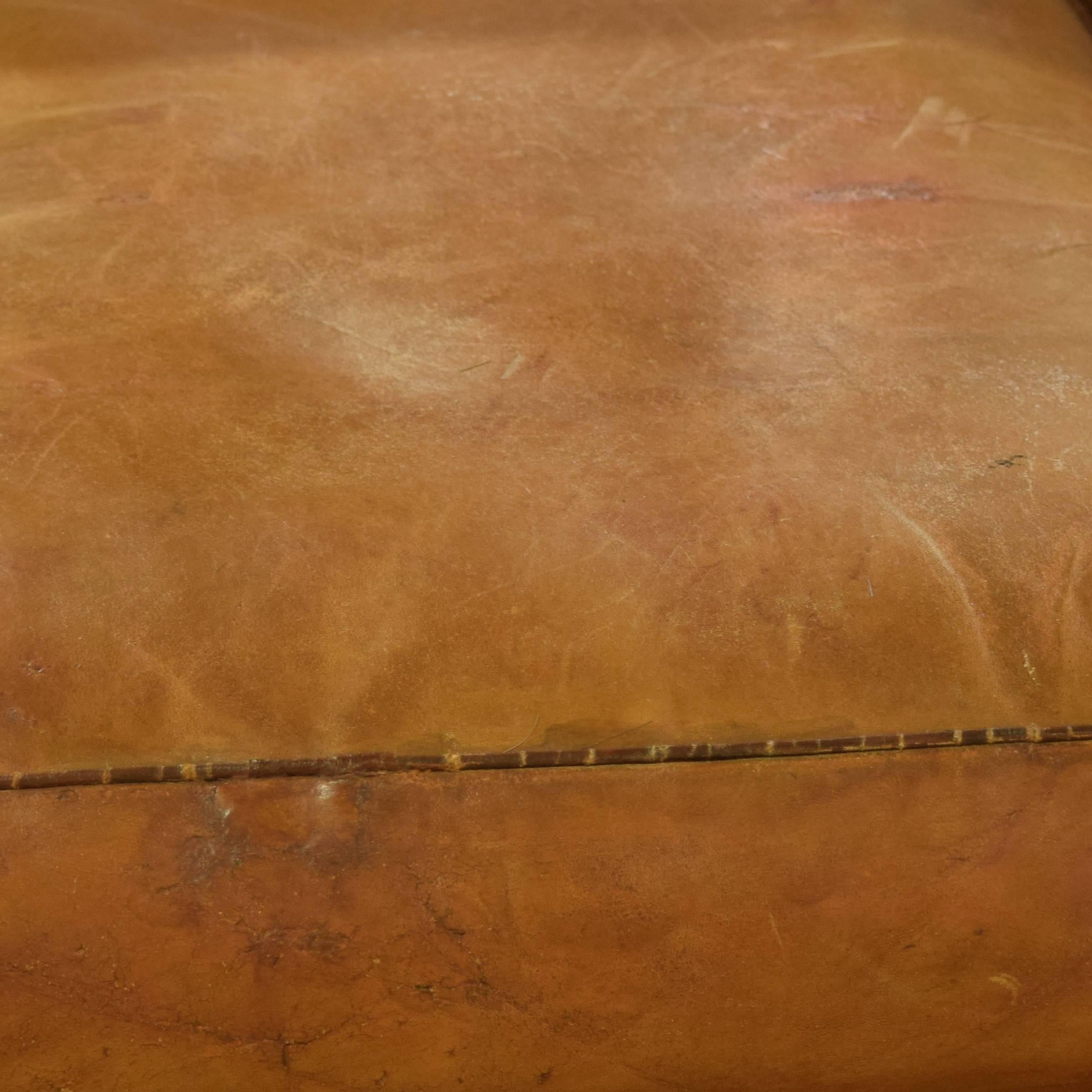 Pair of French Leather Club Chairs 3