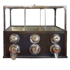 Vintage German Three Bin Coffee Bean Dispenser