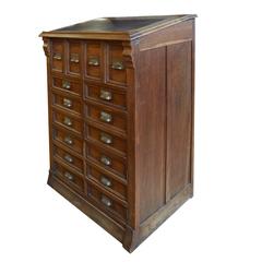 Antique Italian Multi-Drawer Collections Cabinet