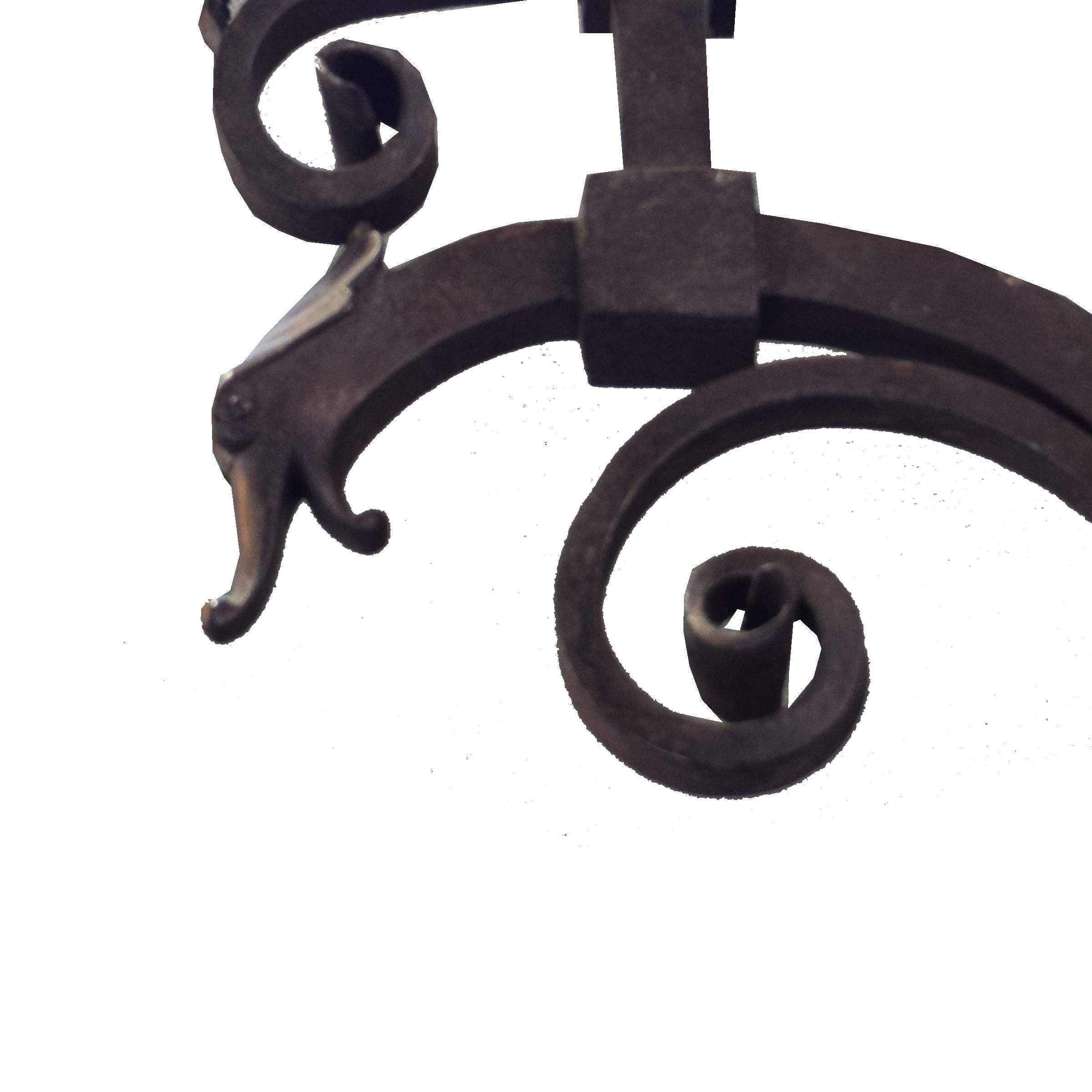 Pair of French Wrought Iron Sconces 1