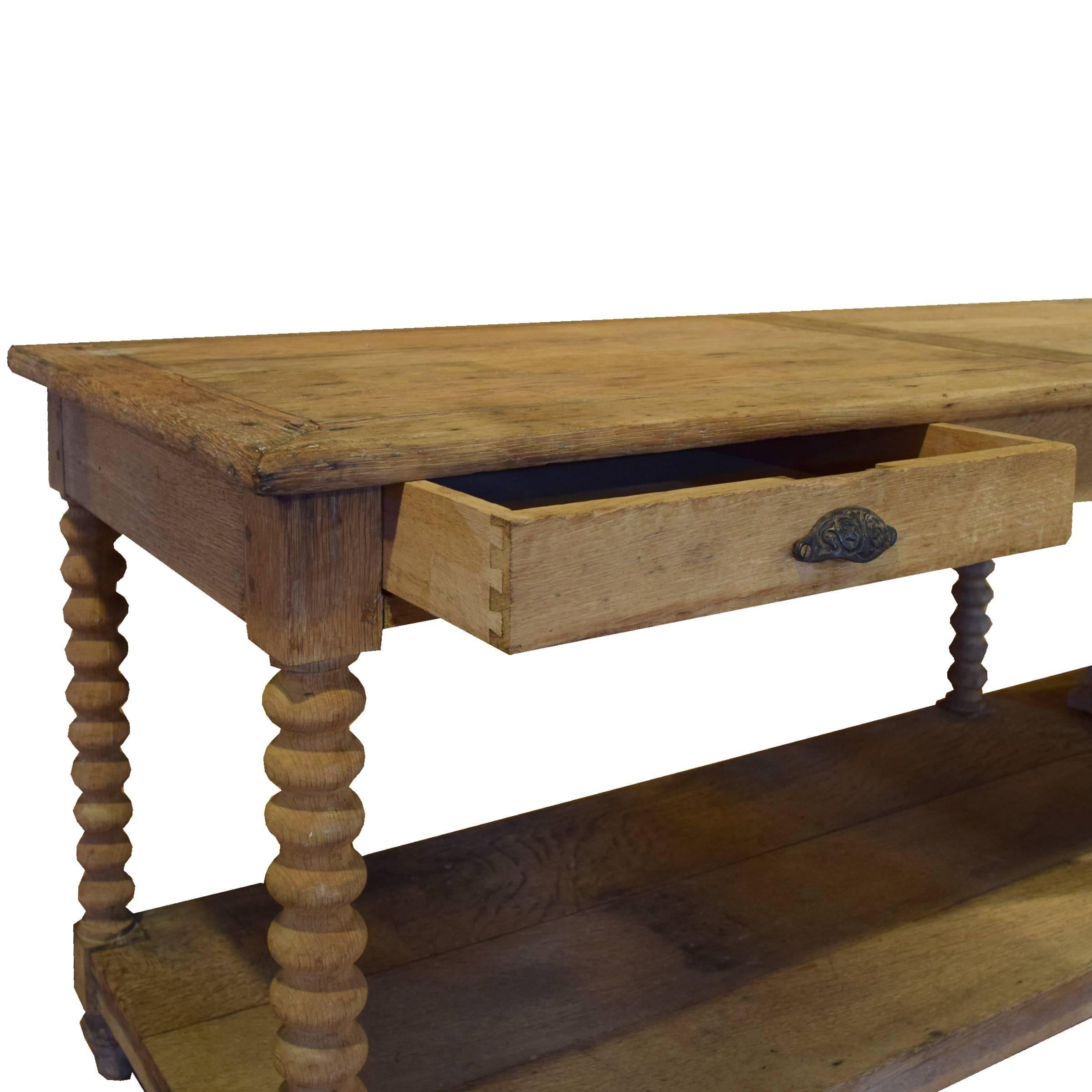 20th Century French Oak Draper's Table