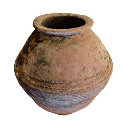 Antique Monumental Italian Terra Cotta Olive Jar