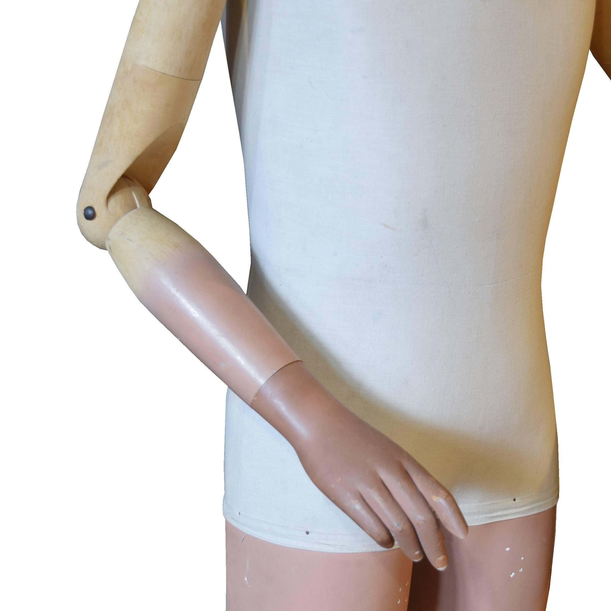 Fabric French Articulated Mannequin