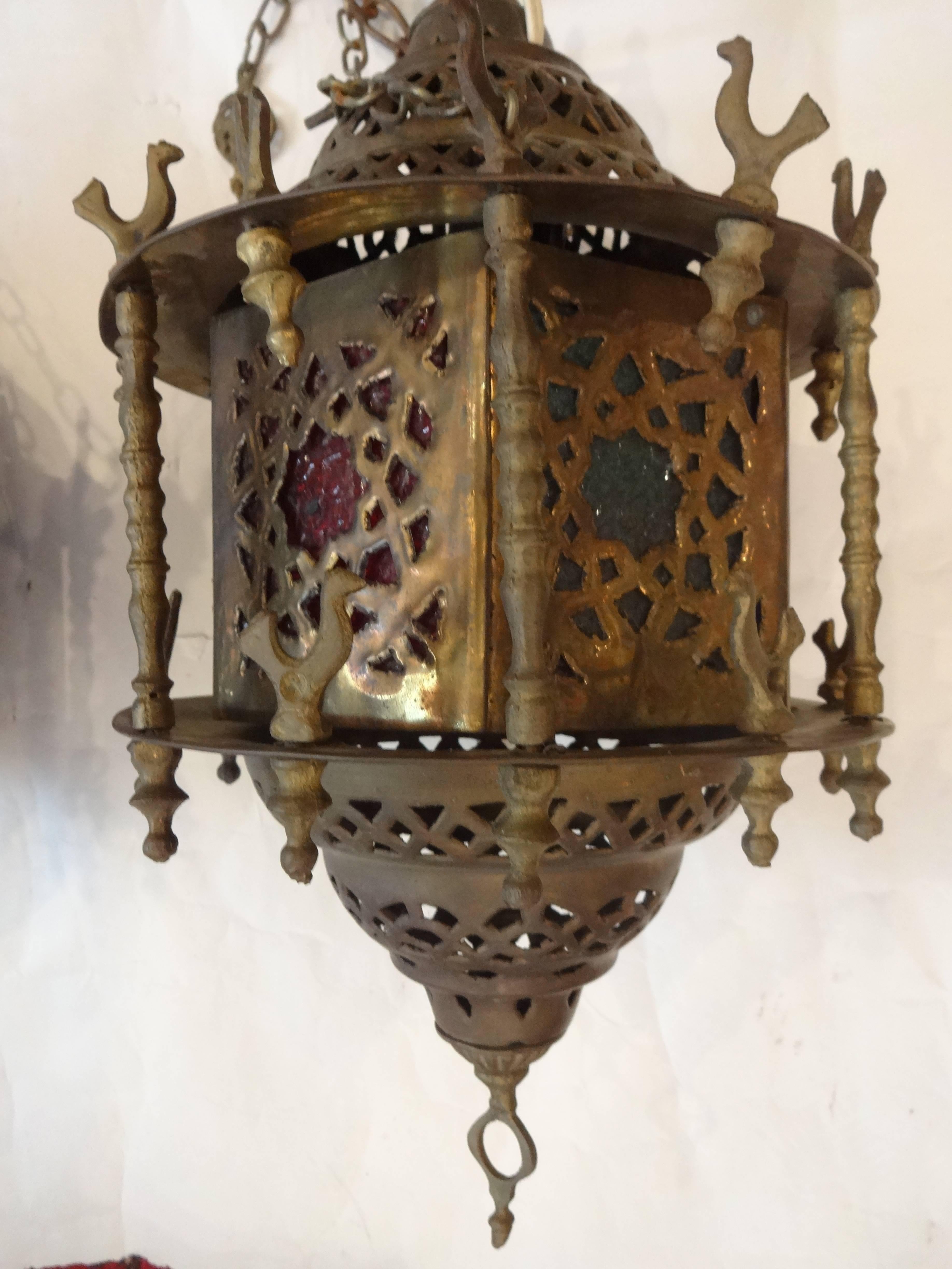 Set of Three Moroccan Lanterns In Excellent Condition In Sarasota, FL